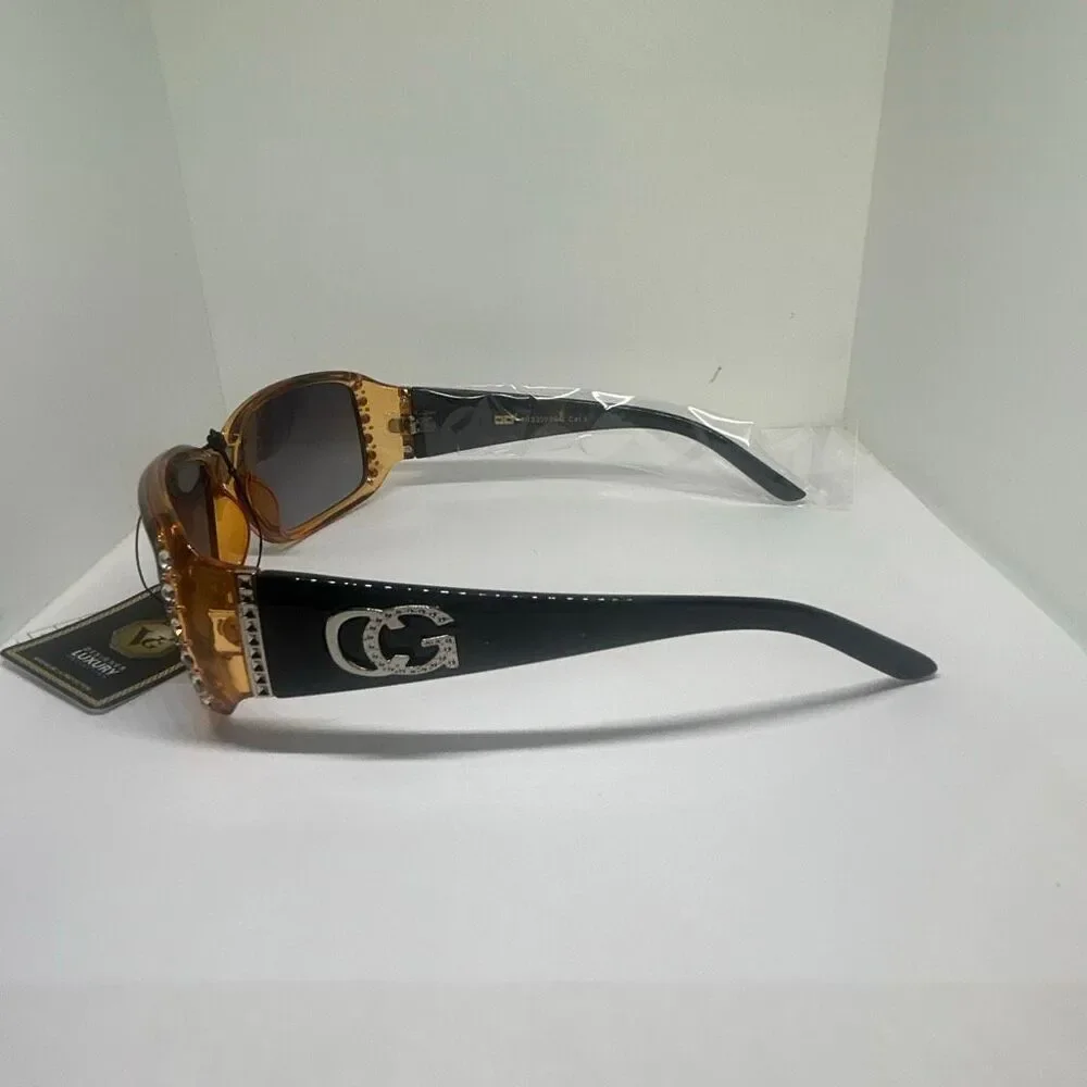 VG Designer Luxury Sunglasses Rhinestone Accent UV400 Protection